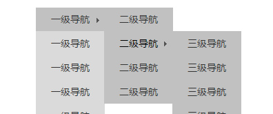 懒人原生纯css向右展开多级导航菜单代码