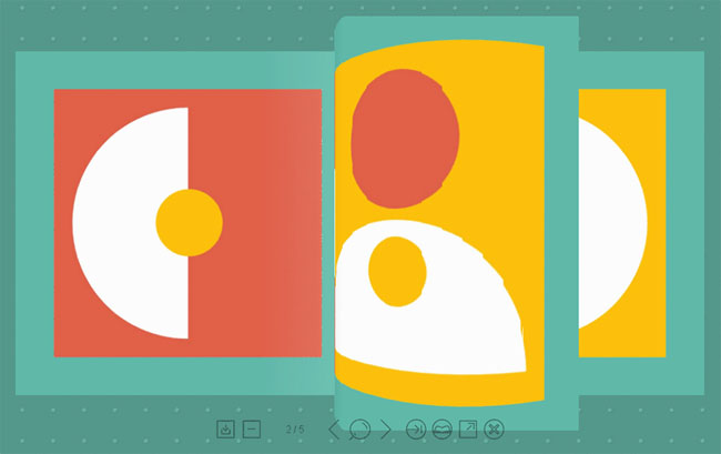 HTML5兼容电脑手机端3D翻页电子书特效