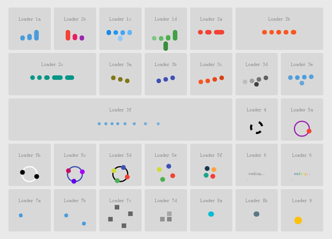 30多个CSS3加载动画Loading特效代码