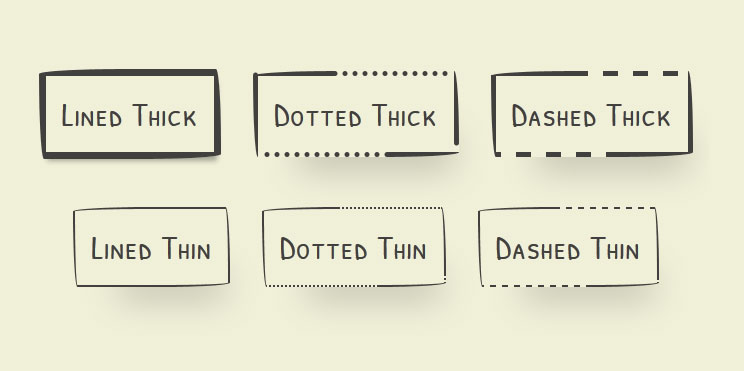 CSS3带阴影动画效果的手绘卡通风格按钮特效