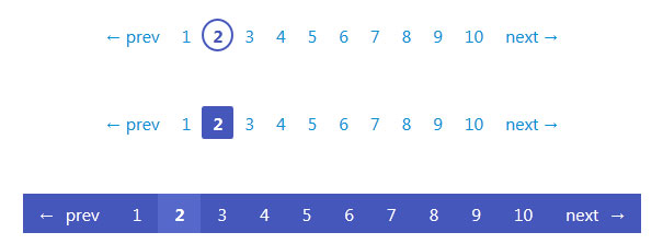 6款简洁漂亮的CSS3分页样式代码