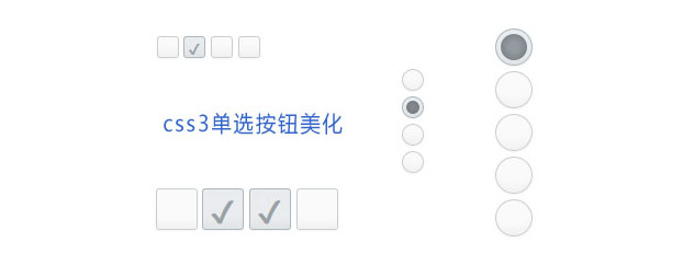 好看的CSS3单选复选按钮美化样式