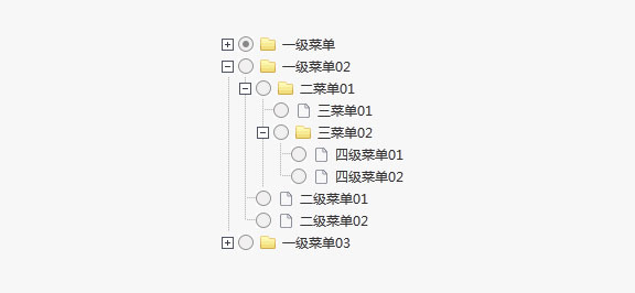 jQuery多级折叠展开树形菜单代码