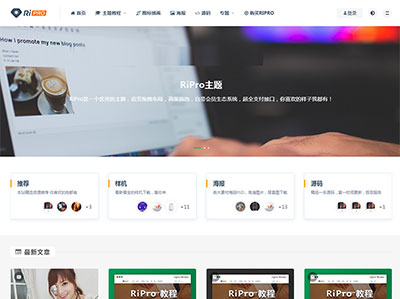 WordPress主题 RiPro 3.6.0资源下载博客主题