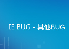 11.10 IE BUG - 其他BUG