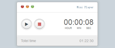 jquery+CSS3迷你音乐播放器效果