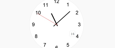 纯jQuery代码实现时钟效果